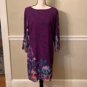 Beautiful Grace Karin Dress. Size L. Excellent Condition. Flutter sleeves.